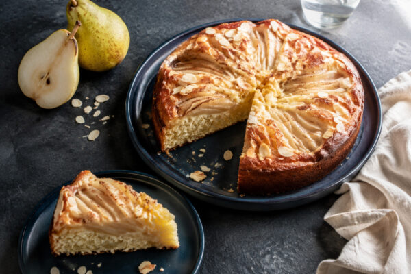 Birnen-Mandel-Kuchen mit Zimt