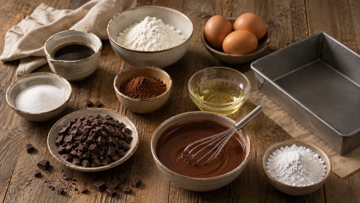 Zutaten- oder Vorbereitungsansicht zum Rezept.