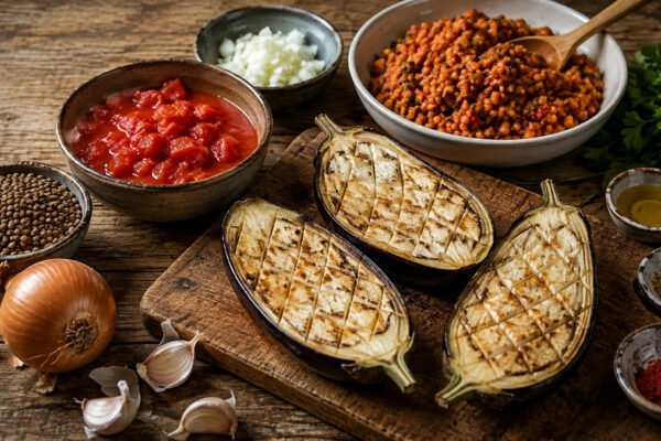 Zutaten- oder Vorbereitungsansicht zum Rezept.