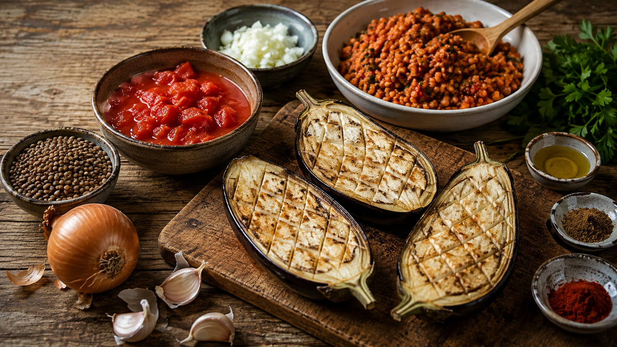 Zutaten- oder Vorbereitungsansicht zum Rezept.