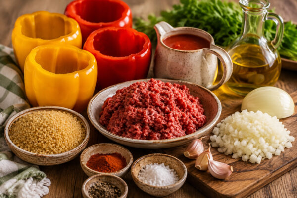 Zutaten- oder Vorbereitungsansicht zum Rezept.
