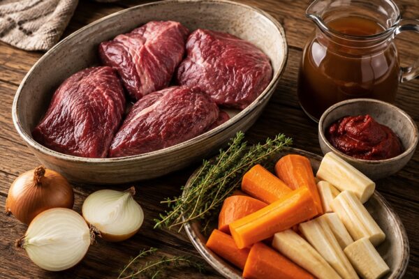 Zutaten- oder Vorbereitungsansicht zum Rezept.