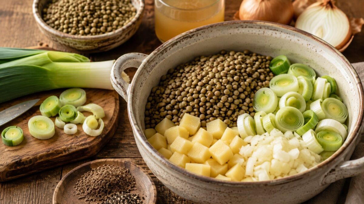Zutaten- oder Vorbereitungsansicht zum Rezept.