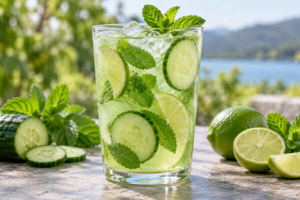 Gurken-Limetten-Drink