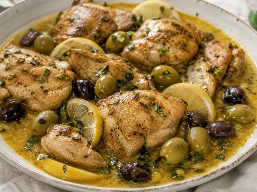 Foodfoto zu Hähnchen in Zitronen-Oliven-Sauce