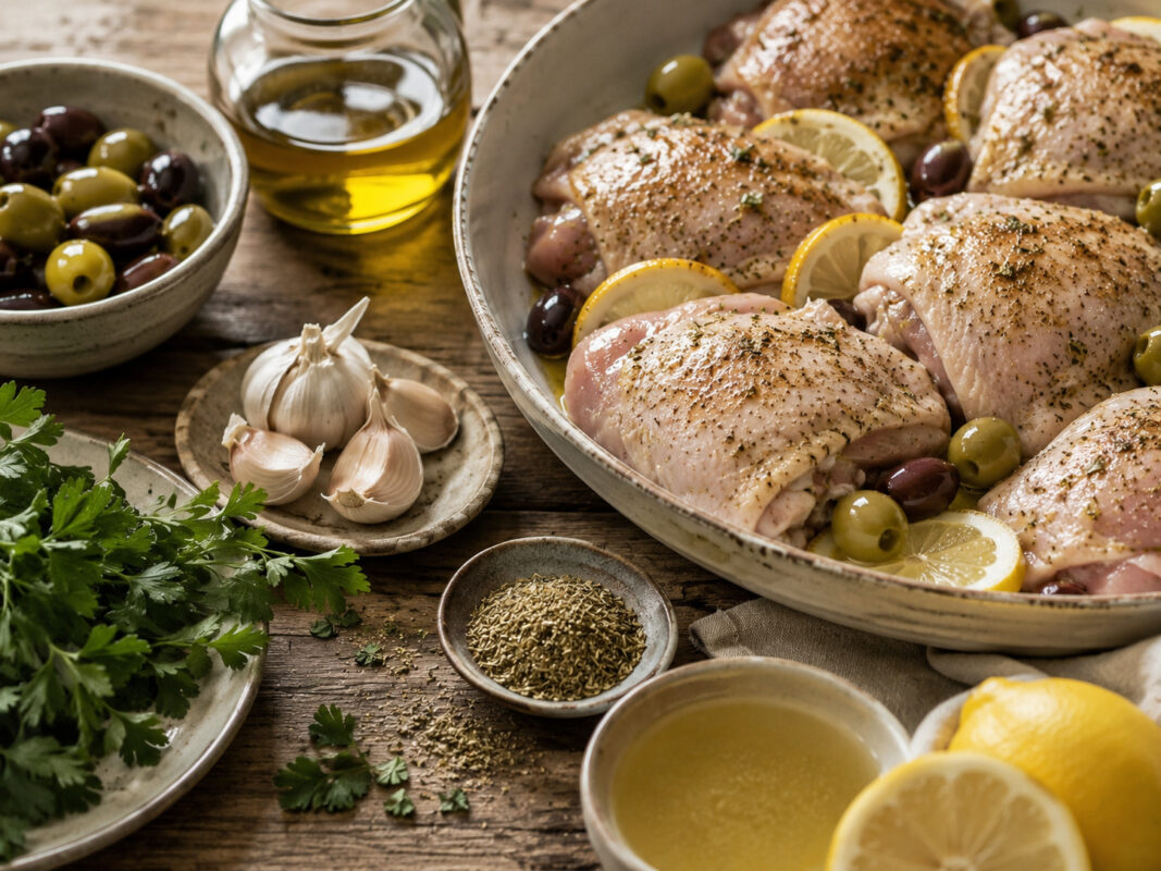 Zutaten- oder Vorbereitungsansicht zum Rezept.