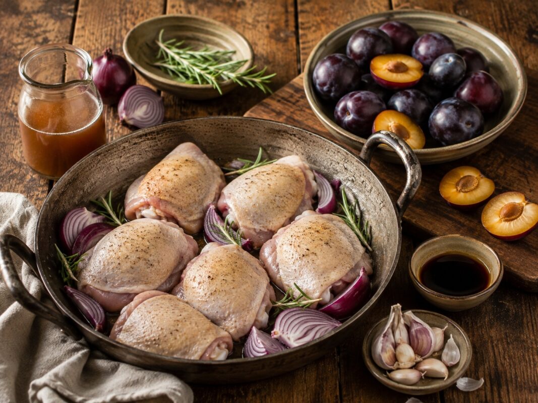 Zutaten- oder Vorbereitungsansicht zum Rezept.