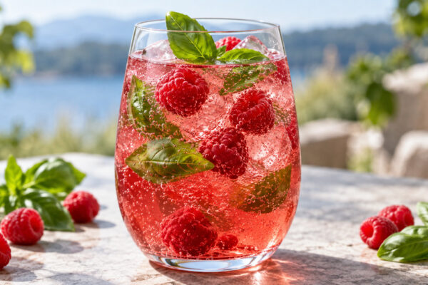 Himbeer-Basilikum-Spritz