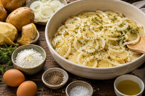 Zutaten- oder Vorbereitungsansicht zum Rezept.