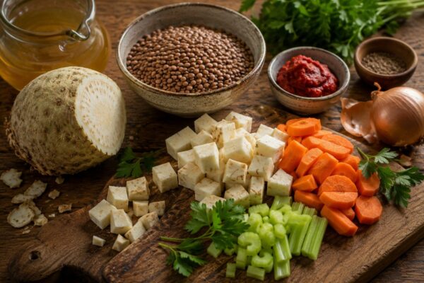 Zutaten- oder Vorbereitungsansicht zum Rezept.