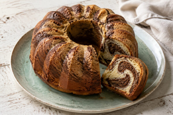 Fertiges Gericht aus einer alternativen Perspektive. Rezept: Marmorkuchen mit laktosefreier Butter