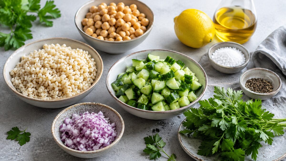 Zutaten- oder Vorbereitungsansicht zum Rezept.