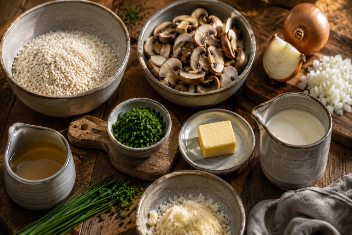 Zutaten- oder Vorbereitungsansicht zum Rezept.