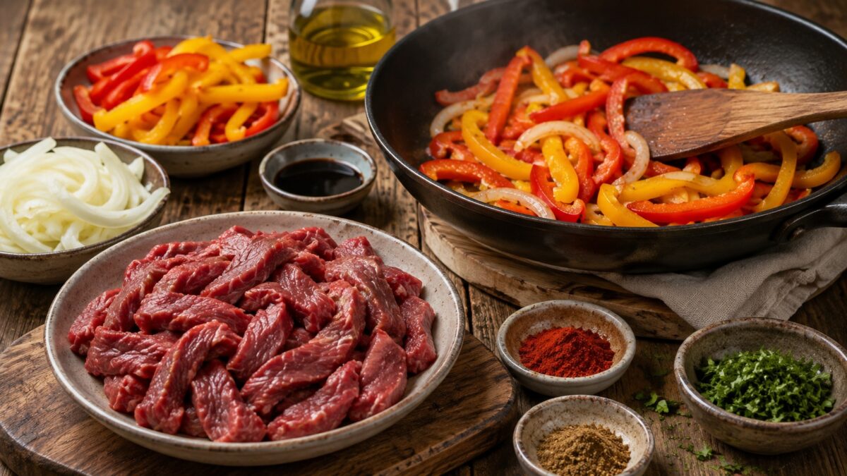 Zutaten- oder Vorbereitungsansicht zum Rezept.