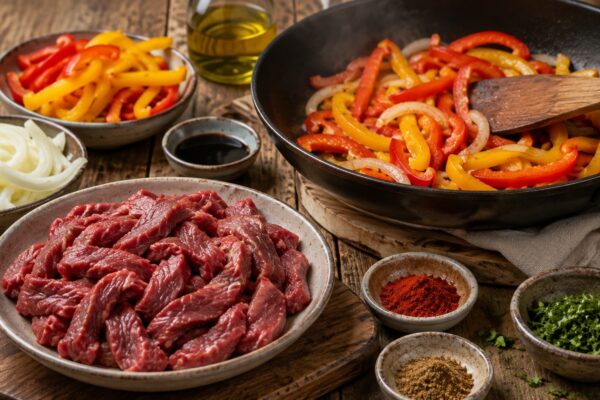 Zutaten- oder Vorbereitungsansicht zum Rezept.
