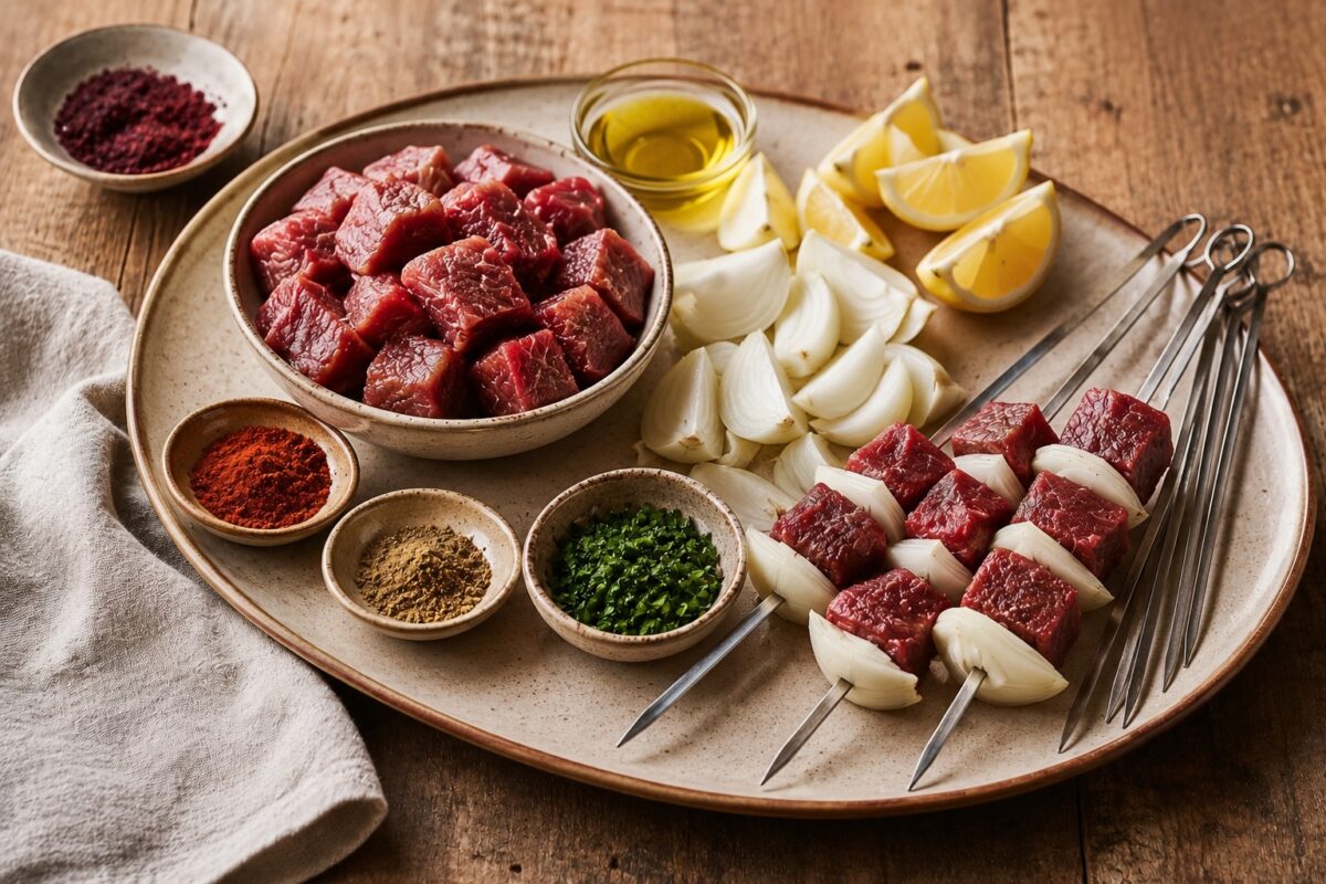 Zutaten- oder Vorbereitungsansicht zum Rezept.