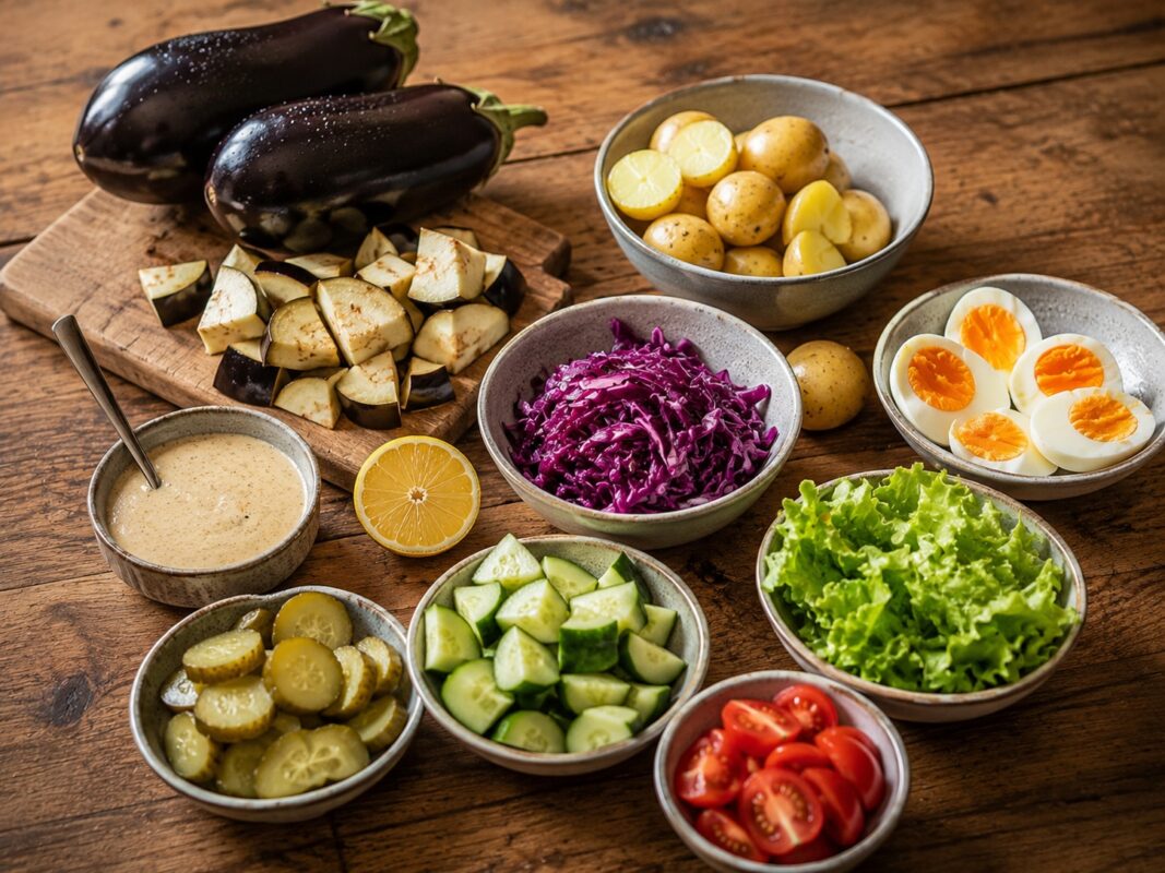 Zutaten- oder Vorbereitungsansicht zum Rezept.