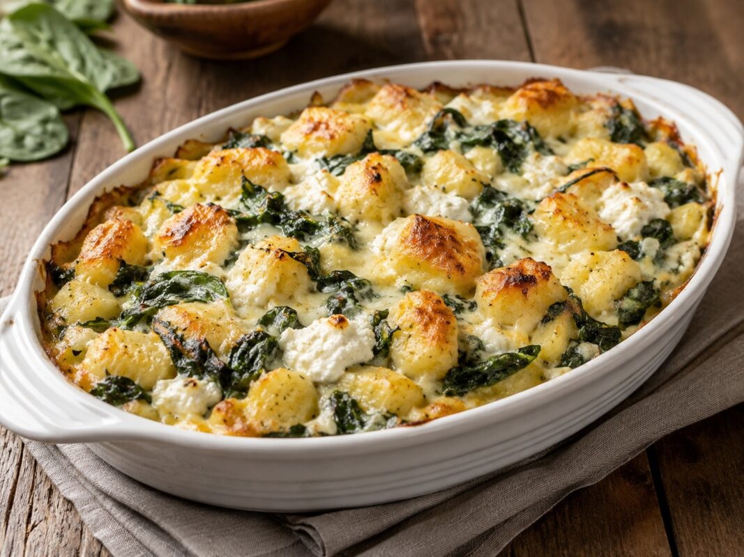 Foodfoto zu Spinat-Ricotta-Gnocchi-Auflauf