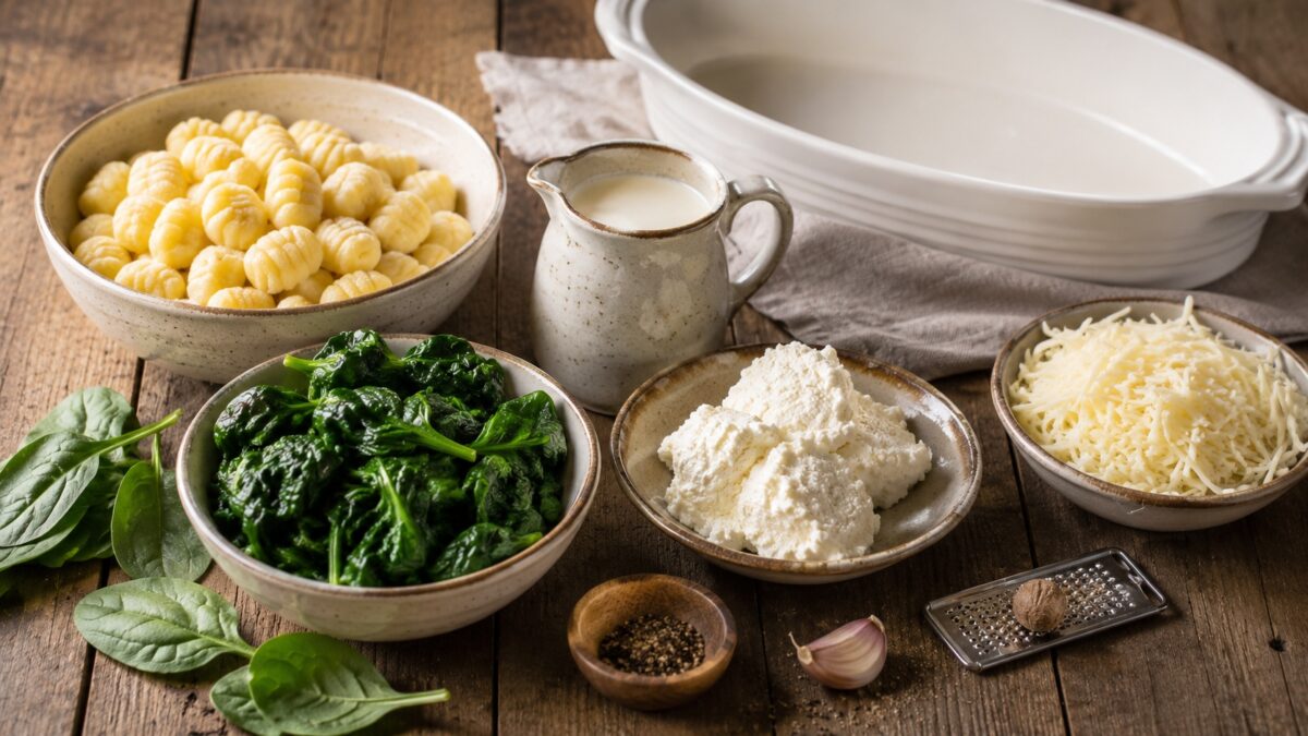 Zutaten- oder Vorbereitungsansicht zum Rezept.