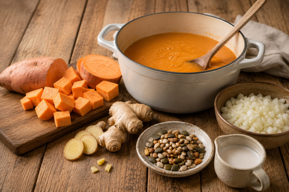 Zutaten- oder Vorbereitungsansicht zum Rezept.