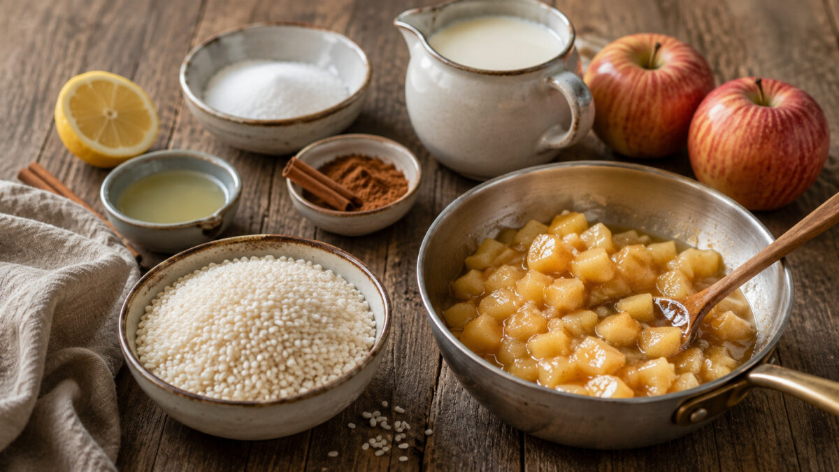 Zutaten- oder Vorbereitungsansicht zum Rezept.