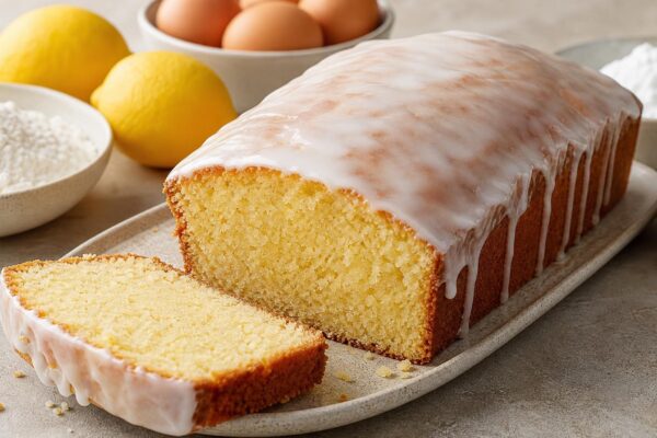 Fertiges Gericht aus einer alternativen Perspektive. Rezept: Zitronenkuchen mit Zuckerguss
