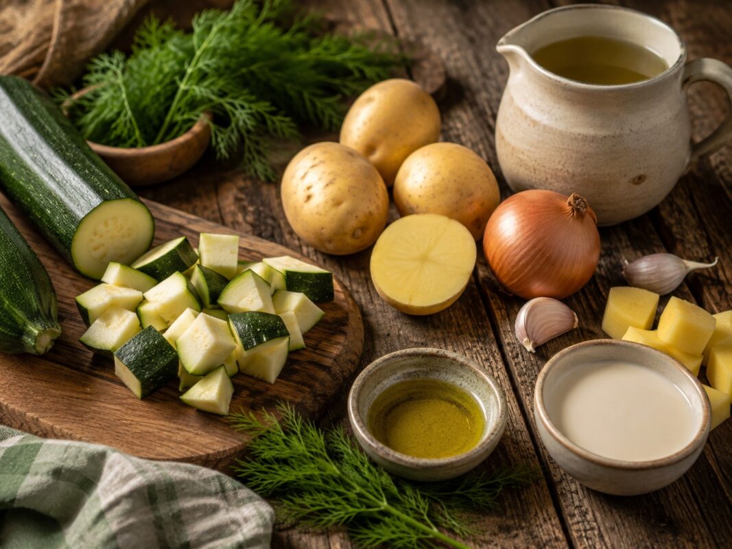 Zutaten- oder Vorbereitungsansicht zum Rezept.